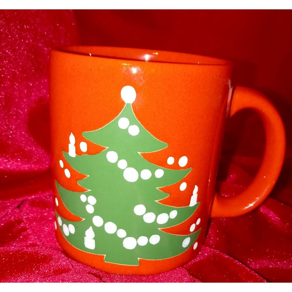 Red Mug Christmas Tree by Waechtersbach  Vingate W. Germany